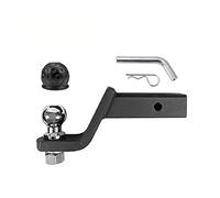 Enganche de remolque, Barra de remolque de 3 pulgadas W / 50 mm 2 Cubierta de bola pulgada Monte Lengua Hitch Trailer Car Rv Accesorios de piezas de barco(With 50mm Ball)