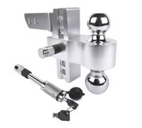 Enganche de remolque compatible con receptor de 2 pulgadas, elevación de caída de 6 pulgadas, enganche de remolque GTW de 12500 libras, enganche de 2 pulgadas y 2-5/16 pulgadas