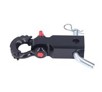 Enganche de Remolque con Montaje de Grillete, Receptor de Enganche de Grillete Resistente a la Corrosión de 2 Pulgadas con Capacidad de Tracción Fuerte para Automóviles, Camiones, Jeeps(negro)