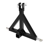 Enganche de remolque de 3 puntos, 3 puntos con 3 pernos de embrague, bola de remolque para tractor, longitud 48 cm
