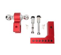 Enganche de Remolque de Acero Inoxidable Ajustable elevación de caída de 6 Pulgadas 12500 lbs de camión Pesado gtw tracción Gancho Receptor (Rojo)