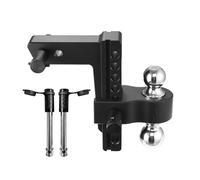 Enganche de Remolque de Aluminio de Alta Resistencia con Bola Intercambiable y elevación/caída de 8 Pulgadas Distribución del Peso(Black 8 Inch)