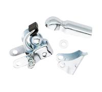 Enganche de remolque de bicicleta POINT, plateado, con barra