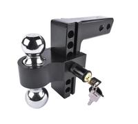 Enganche de Remolque Desmontable Enganche de Remolque Negro caída Aluminio 2 Pulgadas Receptor 6 Elevación 12500 LBS