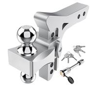 Enganche de remolque, Enganche de remolque ajustable - Enganche de caída de 6 pulgadas (compatible con receptor de 2 pulgadas), 21,500 libras