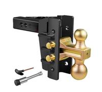 Enganche de remolque, Enganche de remolque ajustable for receptor de 2 pulgadas, elevación/caída de 6 pulgadas, enganches de bola de 2 y 2-5/16 pulgadas con capacidad de 25,000 libras