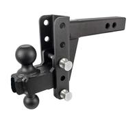 Enganche de Remolque, Enganches de Remolque de Servicio Extremo Ajustables de 2.0" con elevación/Bajada de 4" con Bola Doble de 2" y 2 5/16"