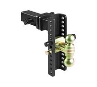 Enganche de Remolque, Soporte De Bola De Enganche De Remolque Ajustable Con Receptor De 2,5 Pulgadas, Cerradura De Llave De Tubo Sólido, Bolas De Remolque De 14500 Libras For Remolque De Camiones