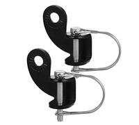 Enganche para Remolque de Bicicleta de 12,2 Mm, Acoplador de Acero Inoxidable Resistente a la Corrosión para Bicicletas y Remolques para Niños, Fácil de Usar, Tamaño Compacto (Blanco y Negro