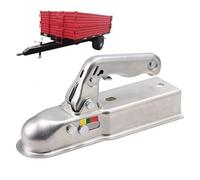 Enganche para remolque | Perno de alta resistencia de 5,00 cm | Junta con tapa para | para barco, , furgoneta, coche, remolque, ATV, soldadura