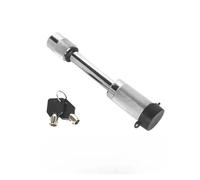 Enganche Perno de Bloqueo de Remolque, Tipo mancuerna antirrobo, Gancho Todoterreno para Remolque de RV, pestillo de Bloqueo de Coche, Remolque Enganche De Bola(1pcs Straight Silver)