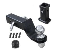 Enganche Remolque,Brazo de Remolque Soldado con rótula de 50 mm,Adaptador de Enganche de Remolque,para Todos Los Modelos De Vehículos(Capacidad de Carga máxima: 3500 kg)