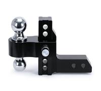 Enganche Remolque Enganche De Remolque Ajustable Receptor De 2" Enganche De Caída/elevación De 6" Montaje De Bola GTW De 12500 LBS Cerraduras Dobles De Bola De Remolque Doble De 2" 2-5/16"