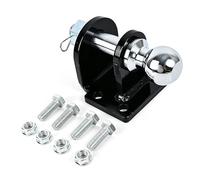 Enganche Remolque, Enganches de Remolque Universal con Rótula de 50 mm y Placa de Montaje de 4 Orificios Gancho de Tráiler de Poste Largo de Inserción Recta para Todo Tipo de Vehículos