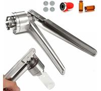 Engarzadora manual de frascos de perfume con atomizador - Máquina de sellado de acero inoxidable de 13 mm/15 mm/20 mm, crimpadora de viales de mano para un buen sellado