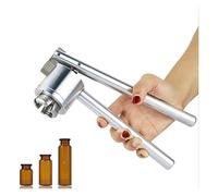 Engarzadora Manual De Viales: Aluminio Y Acero Inoxidable, Máquina Taponadora Viales Con Mango Que Ahorra Mano Obra, For Alimentos, Envases, Industria Química(20mm)