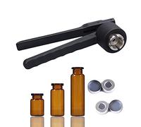 Engarzadora Viales, Duradera + fácil Usar + Cierre preciso, Tapa Aluminio 8 mm a 32 mm Tapa Manual para institutos investigación Laboratorios Hospitales Herramientas Escolares Tapadora