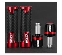 ENGEBS empuñadura de Goma de la Motocicleta para Hon@&da CB300R CB300 R 2017 2018 2019 2020 2021 2022 Motocicleta 22mm 7/8 "CNC Manillar Empuñaduras De Goma CB 300 R 2023(B Red Set)