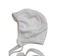 Engel Axil - Gorrito infantil (seda y lana) color: natural talla: 6-12 meses