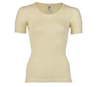 Engel Axil - Mujer Camiseta de Manga Corta Lana Seda 4 Colores Tallas 34-48 Beige Naturaleza, Talla: 42/44