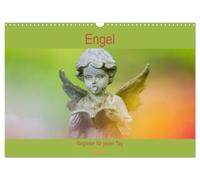 Engel - Begleiter für jeden Tag (Wandkalender 2026 DIN A3 quer), CALVENDO Monatskalender: Farbenfrohe Engel der Liebe