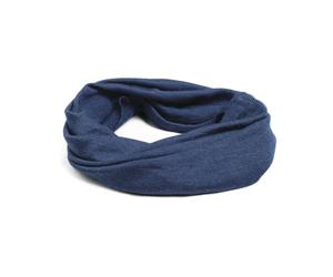 Engel Bufanda de tubo natural, 70% lana, 30% seda, para hombre y mujer, marine, Talla única