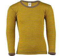 Engel, Camiseta interior de manga larga para niños, lana y seda, tallas 92-164, 3 colores, Azafrán/Nuez, 104