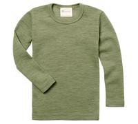 Engel | Camiseta interior de manga larga para niños y niñas | 100% lana (orgánico), Sage Green., 140