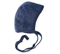 Engel, Capó de bebé, 100% Lana Orgánica (3-7 meses (Altura 23-27) (EU 62/68), Azul Melange)