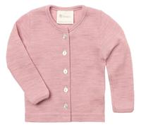 Engel | Cárdigan de bebé | niños y niñas | 100% lana (kbT) | con botones de madera, Rosewood Melange, 86-92