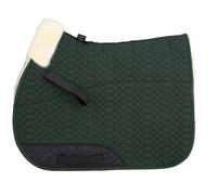 Engel Germany Sudadero comleto Mantilla para Caballo Piel de Cordero - Tela de algodón Verde Piel Natural (Schabra 1) Colorido: ¡se Puede Combinar con 12 Colores de Piel de Cordero! Combinada/Salto