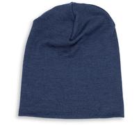 Engel Gorro de merino natural para mujer/hombre, 70% lana (kbT), 30% seda, marine, Einheitsgröße