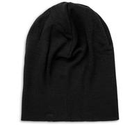 Engel Gorro de merino natural para mujer/hombre, 70% lana (kbT), 30% seda, Negro , Einheitsgröße