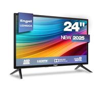 Engel LE2462CA - Televisor LED de 24'' HD Ready para Camping y Caravanas - 3 HDMI, 2 USB, Adaptador de Coche, Audio Dolby, Compacto y Ligero - Sintonizador DVB-T2/S2/C - Modo Hotel - PVR y Time-Shift
