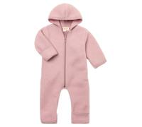 Engel Mono con capucha para bebé con cremallera, 100% lana kbT, Mezcla de madera de rosa, 62-68