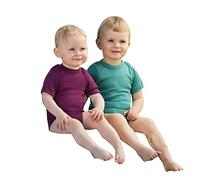 Engel Natur Body Suit - Body (lana orgánica y seda, talla 4, 1-2 años, UE 86/92, Kingfisher)