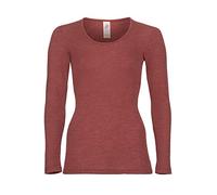 Engel Natur - Camiseta interior de manga larga para mujer, 70% lana (kbT), 30% seda (34-36, cobre)