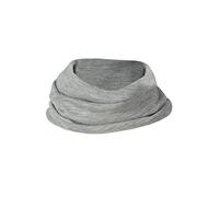 Engel Natural, bufanda infantil de canalé fino, 70% lana (kbT), 30% seda, gris, Einheitsgröße (92 - 140)