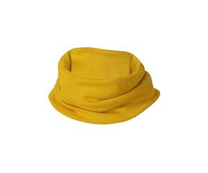 Engel Natural, bufanda infantil de canalé fino, 70% lana (kbT), 30% seda, safran, Einheitsgröße (92 - 140)