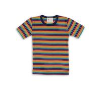 Engel Naturaleza, camiseta interior de manga corta para niños, 70% lana merino kbT, 30% seda, multicolor, 164
