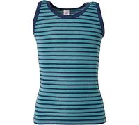 Engel Naturaleza Niños Axila/Camiseta de Tirante, Lana y Seda, Martín pescador/Marina, 92 cm