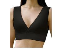Engel Sujetador de lactancia natural Lena, algodón orgánico y elastano, tallas: 75/80 B/C - 95/110 B/C, Negro , 85B - 90C