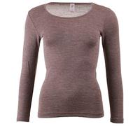 Engel - Women`s Unterhemd L/S - Silk Base Layer Size 34/36, Grey/Black/Brown