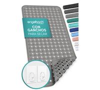 Engelbach® Alfombra bañera Antideslizante 88x40cm - con 2 Ganchos para Secado rápido - Sin BPA, Resistente al Moho y Lavable a máquina - Alfombrilla Universal