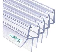 Engelbach® Goma mampara ducha 4x 44cm - Junta para puertas de 5-8 mm - Evita fugas de agua - Fácil de instalar - Para modelos estándar