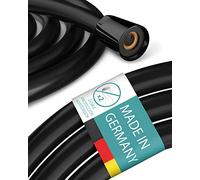 Engelbach® Manguera de Ducha 1,6m - Flexo Antitorsión de Goma Negra - Universal ½" - Flexible y Resistente - Made in Germany