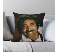 Engelbert Humperdinck Singer - Funda de almohada cuadrada de poliéster y lino y terciopelo, con cremallera, para decoración del hogar