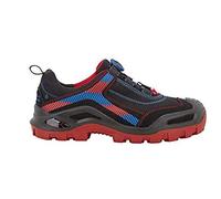 Engelbert Strauss 8p93.65.3.43 Seguridad halbschuhe kastra Low, 43, Negro/Fuego Rojo/Azul genciana