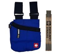 Engelbert Strauss Bundle e.s.Motion - Bolsa multiusos con metro plegable para manualidades y bricolaje para profesionales, color azul y negro