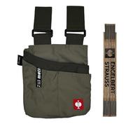 Engelbert Strauss Bundle e.s.Motion - Bolsa multiusos con metro plegable para manualidades y bricolaje para profesionales (juncos/musgo)